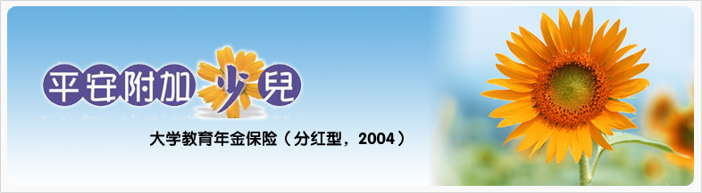 平安附加少儿大学教育年金保险（分红型，2004）