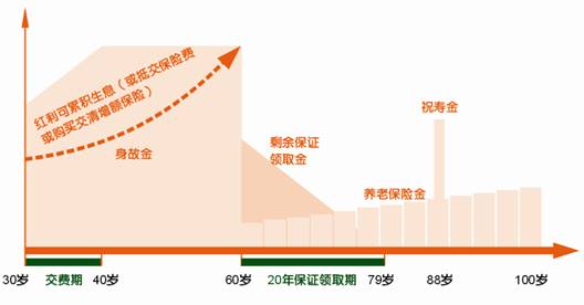 分红型平安钟爱一生养老年金保险投保示例